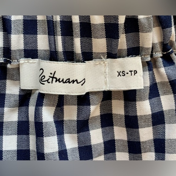 Plaid  Off-the-Shoulder Top - Picture 3 of 4